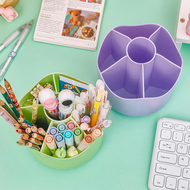 

Rotating Desk Organizers Rotating Pencil Pen Organizer Rotating Desktop Storage Stationery Supplies Desktop Organizer For Pen