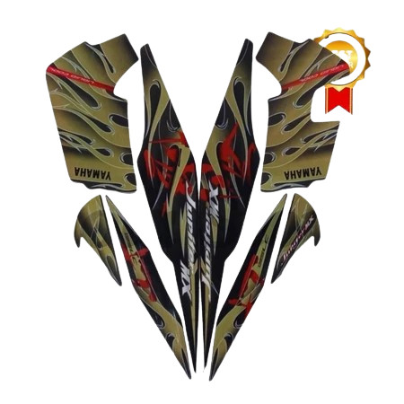 Stiker Striping Motor Yamaha Jupiter MX 2008 Gold Lis Les Body Jupiter MX 2008 Terbaik