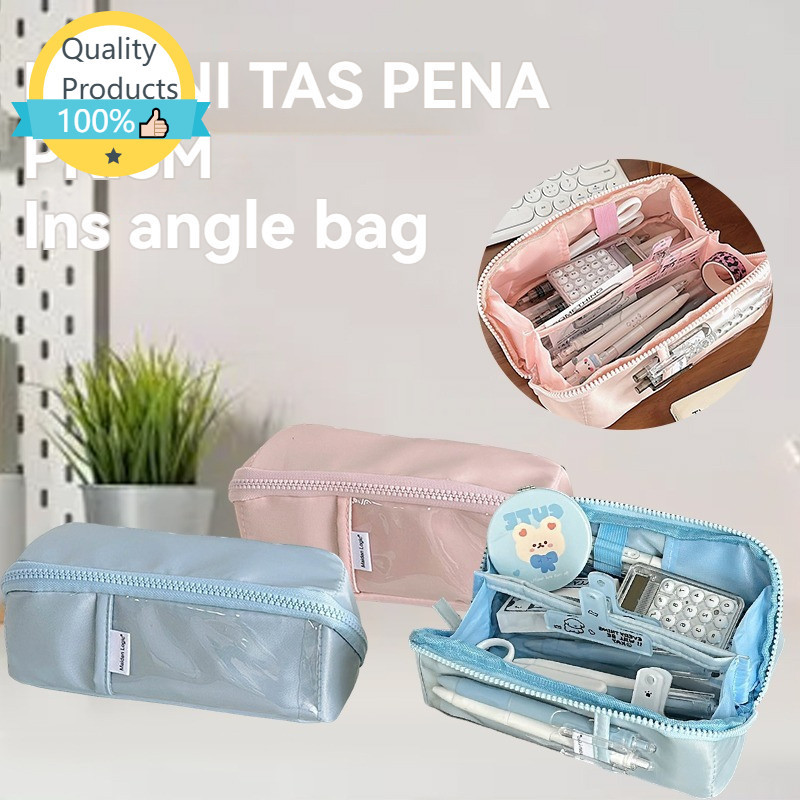 

READY STOCK Korea style big pencil box organizer bag kotak pensil kawaii besar muat banyak pensil case premium tempat pensil kapasitas besar