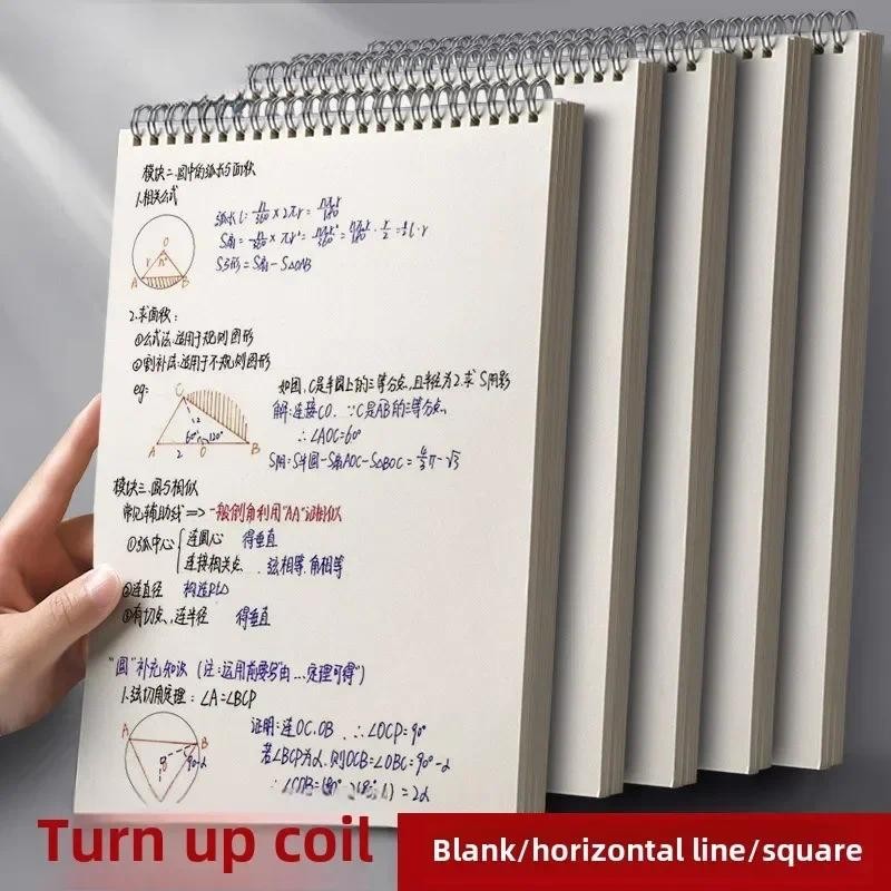 

A5 Grid Lined Spiral Notebook Coil Minimalist Design Notebook for Students Softcover Journal Notebook Daily Office Supplies