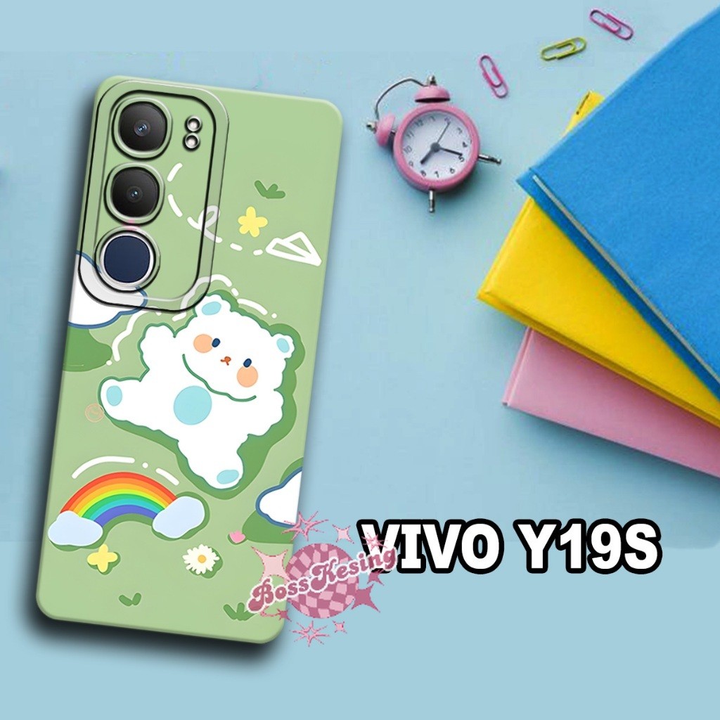 #24/ Softcase karet lentur untuk vivo y19s/Motif cewek/case vivo y19s/kesing vivo y19s/silicon vivo 