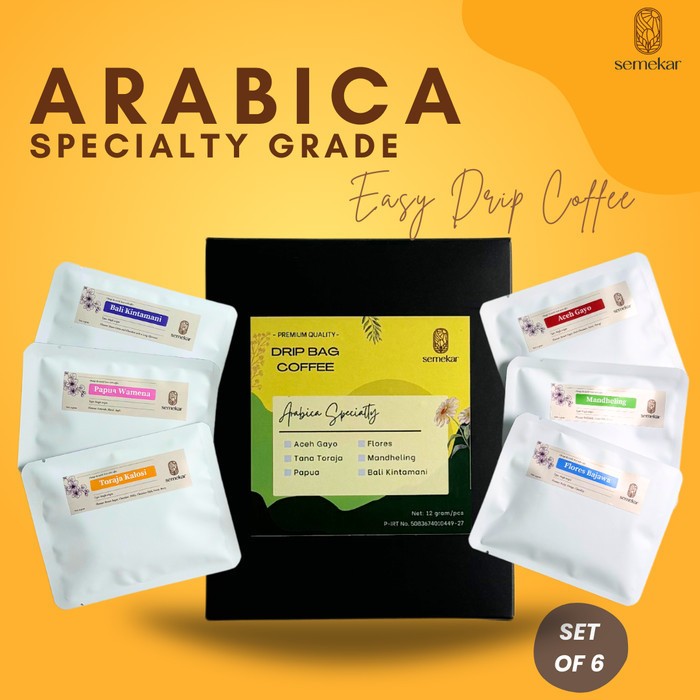 

Coffee Drip Bag Box set Arabica Specialty Kopi filter | Hampers Kado - 6 of Papua