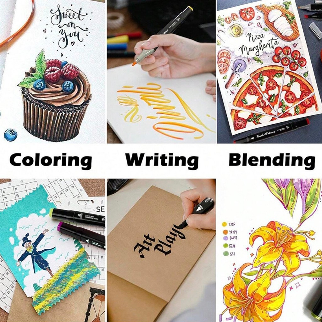 

Ay00! [DOTDING] Set Spidol Double Tip Touch Marker 24-204 Warna - Desain Ergonomis Tinta Cepat