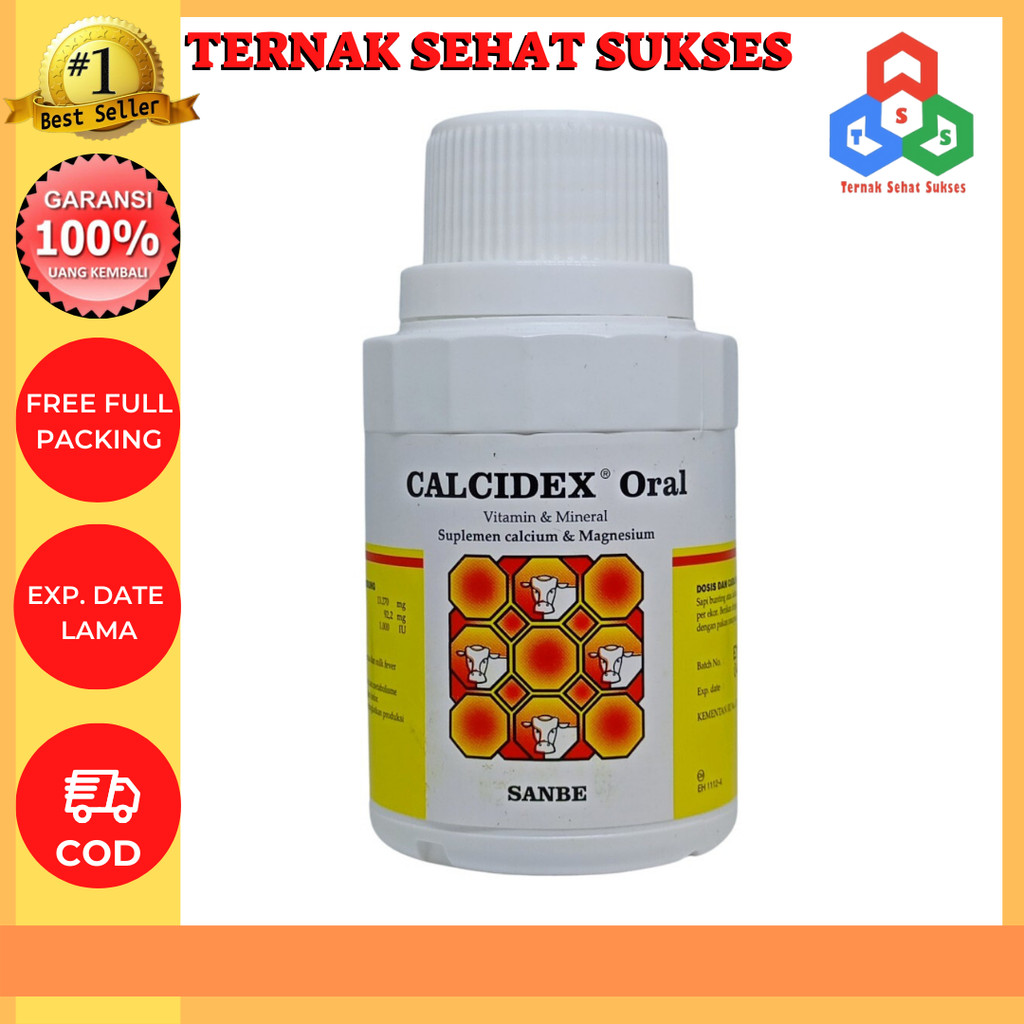 Calcidex Oral 100 ml Mengatasi Defisiensi Calcium Hewan TSS1