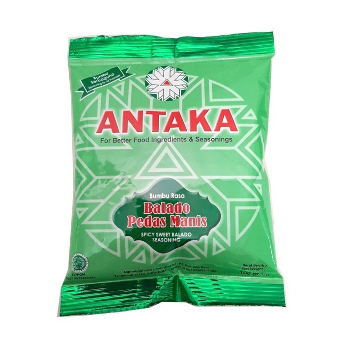 

NEW ITEM ANTAKA BUMBU RASA BALADO PEDAS MANIS 100G BAHAN MASAK