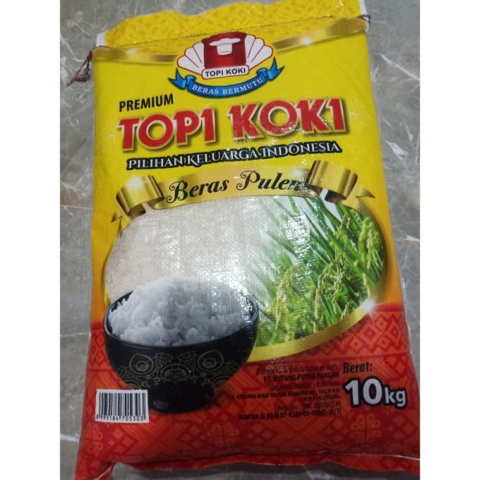 

NEW ITEM BERAS MEREK TOPI KOKI 10 KG