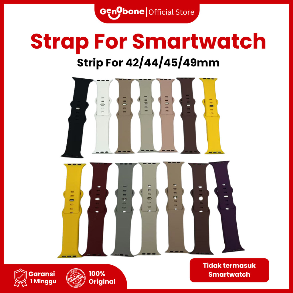 GenObone Starp Smartwatch-Strip For Apple Watch 42/44/45/49mm ultra T500 T55 S20 DT7 HW IWO