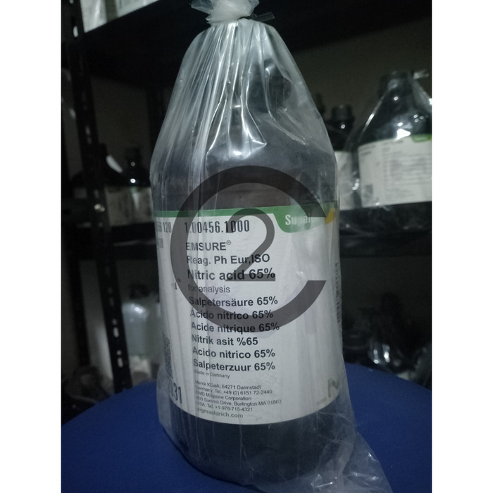 Asam Nitrat / Nitric Acid 65% / HNO3 Pro Analis 1 Liter Merck 100456