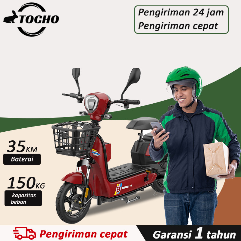GEEKMAN Sepeda Listrik Dewasa Sepeda Motor Listrik 48v 12ah Sepeda Listrik Dengan Pedal Garansi Resm