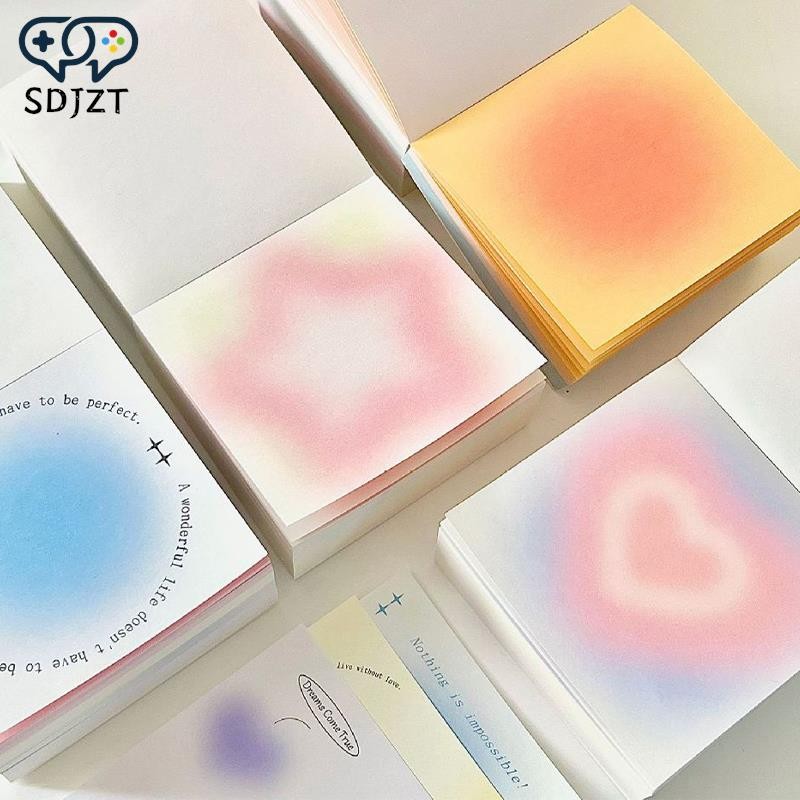 

400Sheets/pack Gradient Memo Pad Large Capacity Message Notes Decorative Kawaii DIY Journal Scrapbooking Decoration