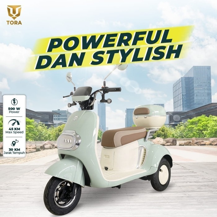 DISKON SEPEDA LISTRIK RODA 3 TORA MOTOR CROSSER