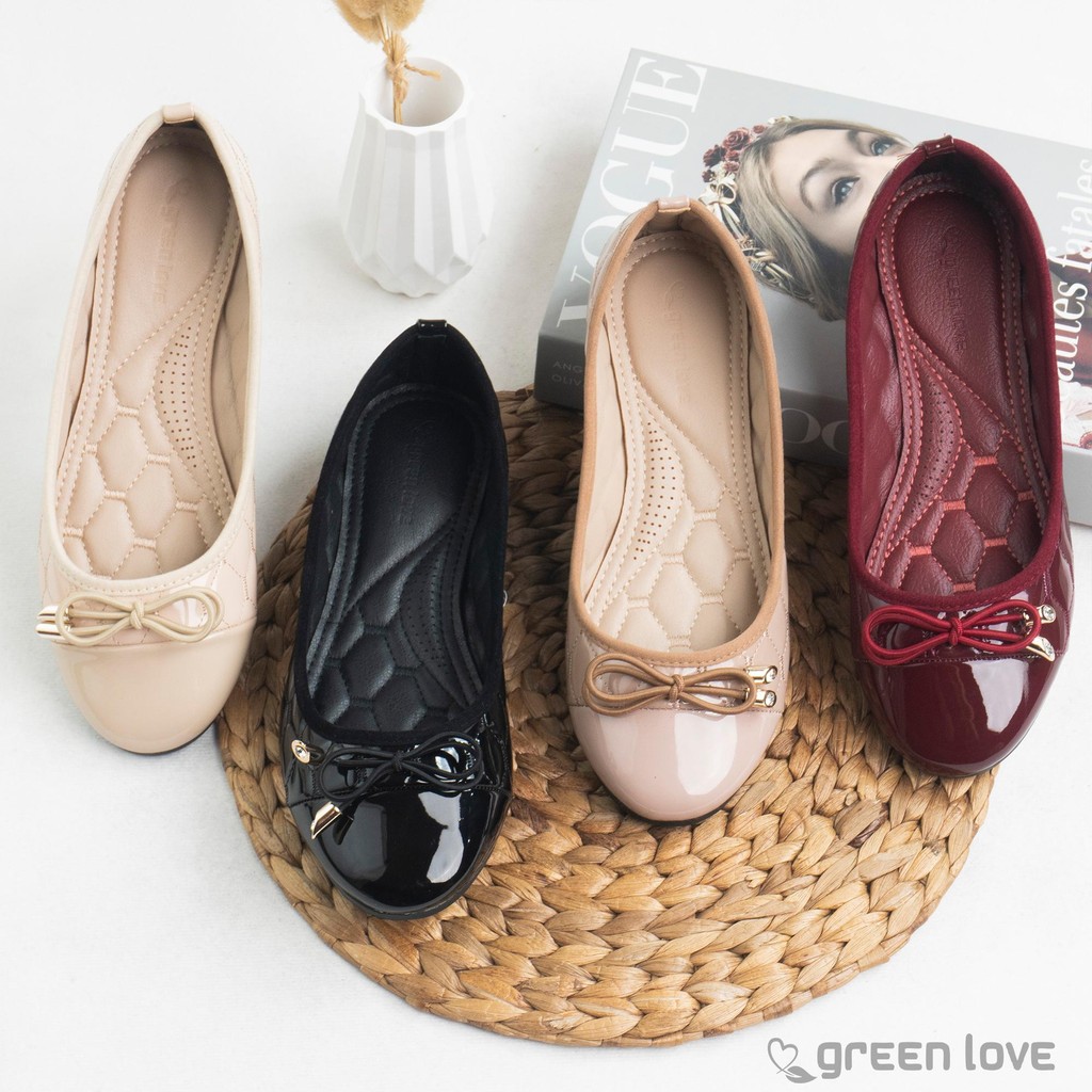 Green Love Sepatu Flatshoes Wanita STEVIA