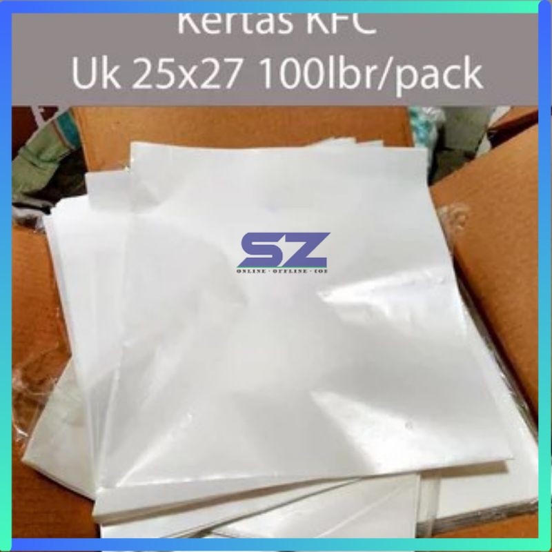 kertas nasi kfc mcd burger kebab ayam geprek anti minyak