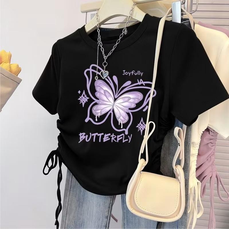 KAOS SERUT ANAK PEREMPUAN 1-9 TAHUN CROP TOP