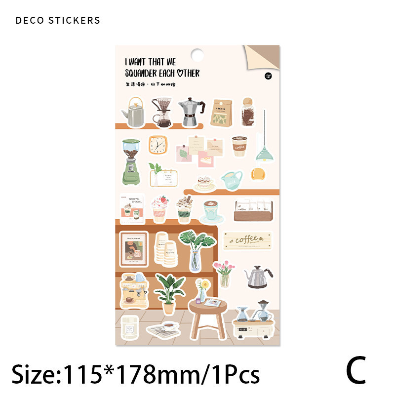 

Journamm Cartoon Daily Necessities Stickers Y Scrapbooking Art Collage Junk Journal Decor Sticker Stationery