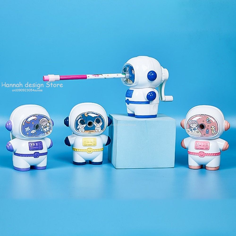 

Creative Astronaut Pencil Sharpener Hand-cranked Mechanical Tool Automatically Pencil Sharpener Stationery School Supplies