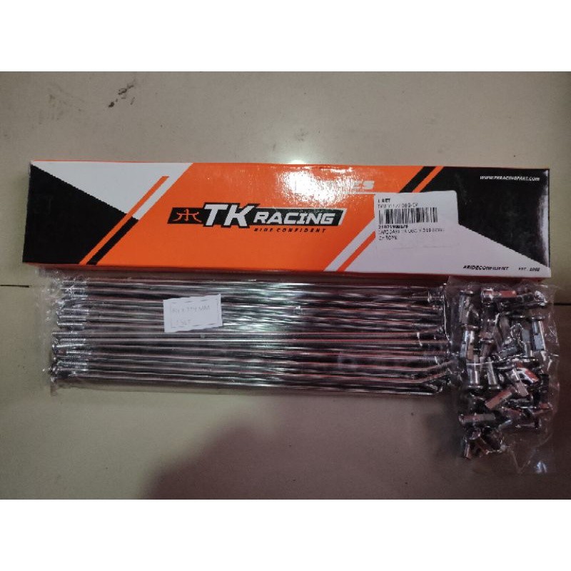 Ruji Jari - Jari Velg Ring 18 dan 21 TK Racing Chrome Hole 36