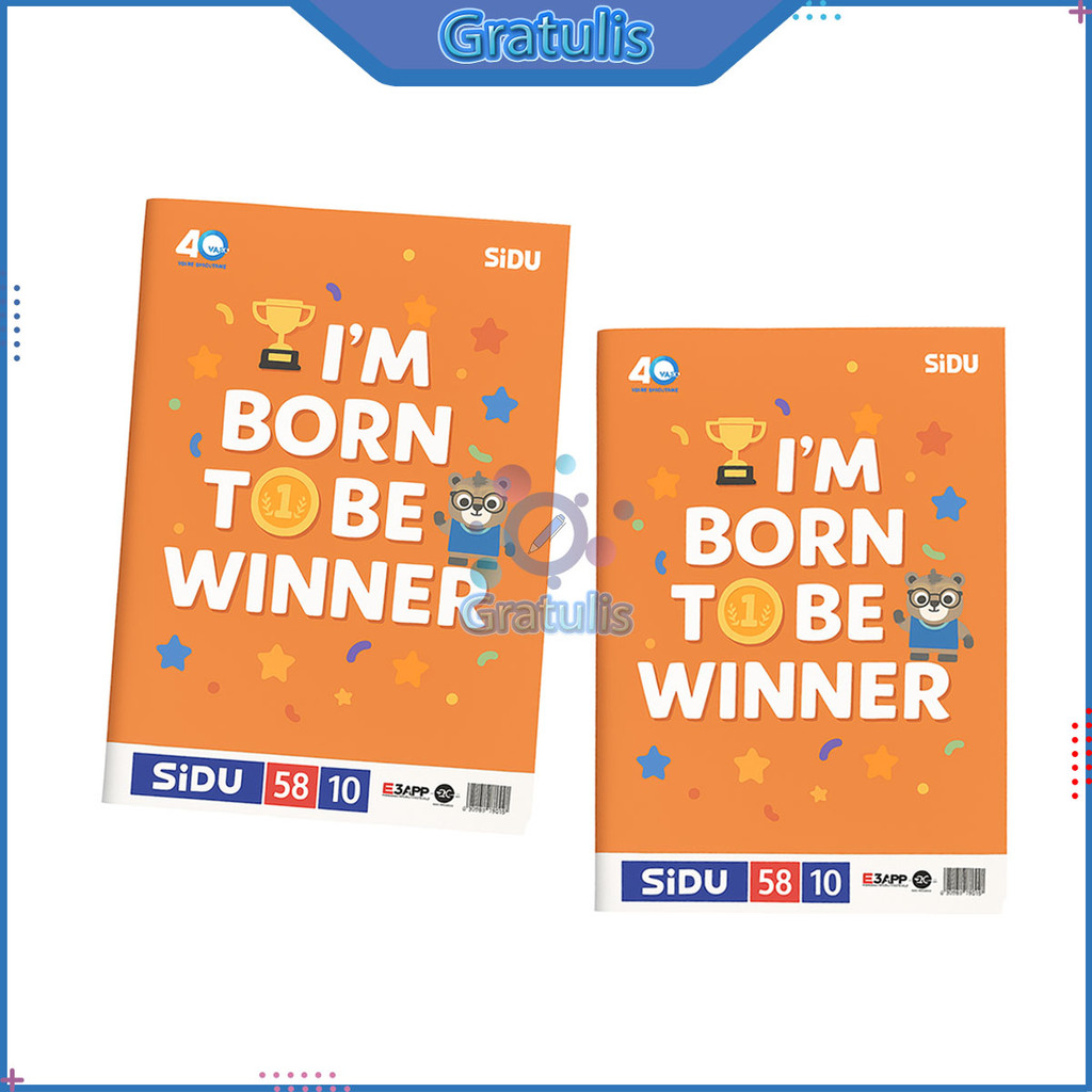 

BUKU TULIS SIDU [2 PACK/58 LEMBAR/20 BUKU] / BUKU TULIS SEKOLAH ISI 2 PAK / BUKU SINAR DUNIA TUGAS HARIAN / ALAT TULIS