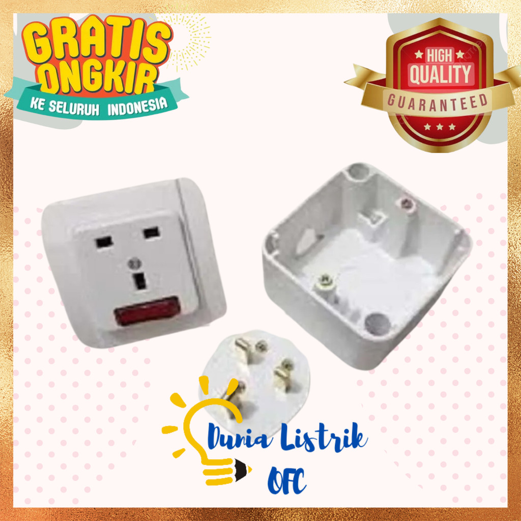 Stop Kontak Broco Galleo Ac Komplit OB Stop Kontak AC SET BROCO