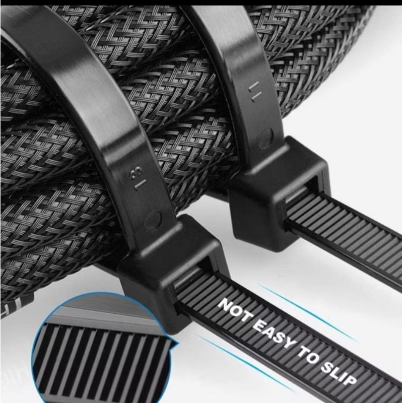 

Cable tie 100 pcs kabel pengikat kabel plastik makanan barang hantaran