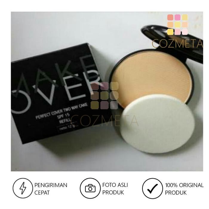 Makeover Make Over Makeover Perfect Cover Two Way Cake Refill Bedak Padat Refil - 01 LACE