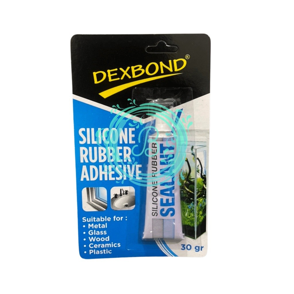 

MIDIJAYA1 Lem Dexbond Silicone Rubber Adhesive Sealant 30gr Lem Kaca Aquarium Keramik Kayu Plastik 30 Gram
