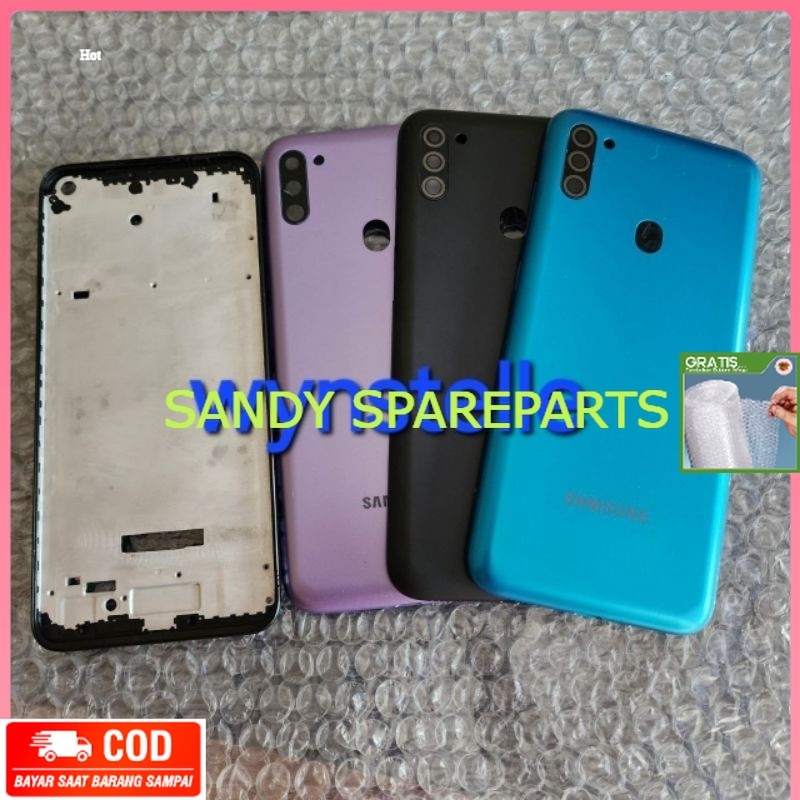 LEBIH HEMAT SAMSUNG M11 - Backdoor Tutup Belakang Hp Samsung Galaxy M11 M115F - Frame Lcd / Tarakan 