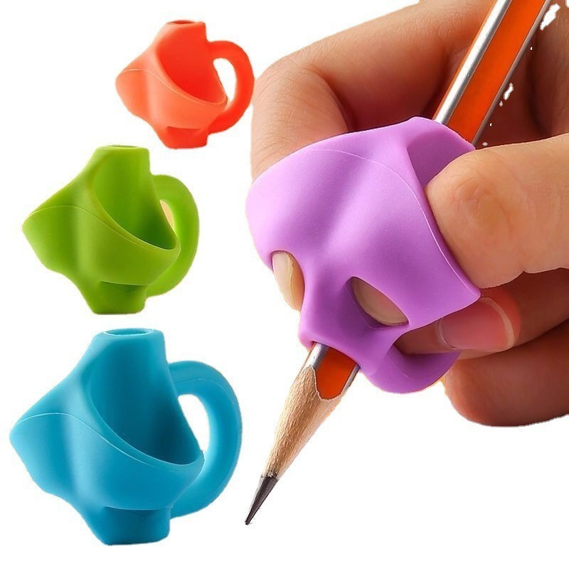 

MAOMAO Pencil Grip Alat Bantu Tulis Anak Tk 3 Jari Posture Corrector Tool Alat Membantu latihan Belajar menulis Pegang Pensil 3jari Silikon Dengan Benar