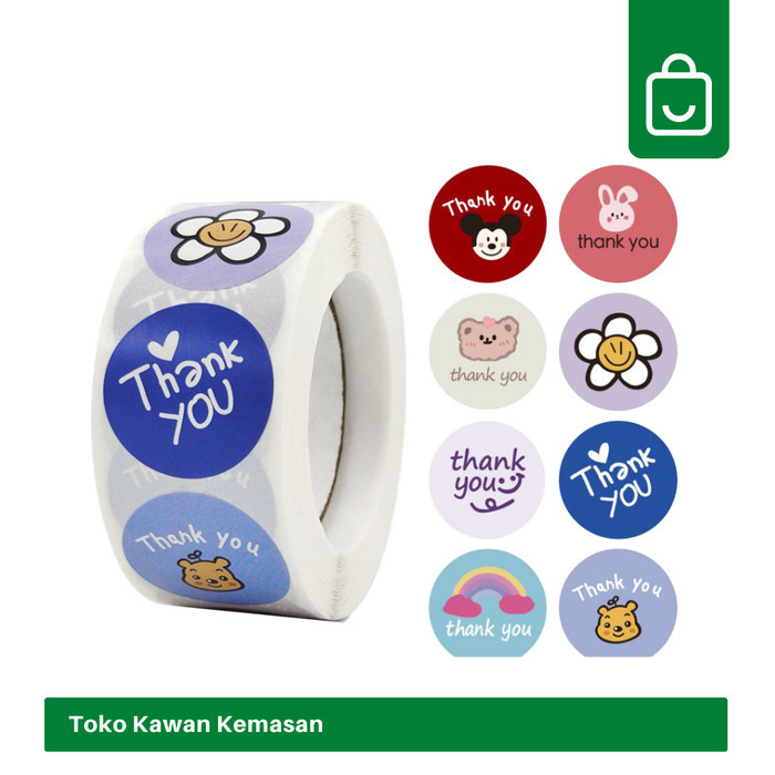 

Stiker Thank You Motif Random – 500 pcs | Lucu, Unik & Siap Percantik Paketmu!