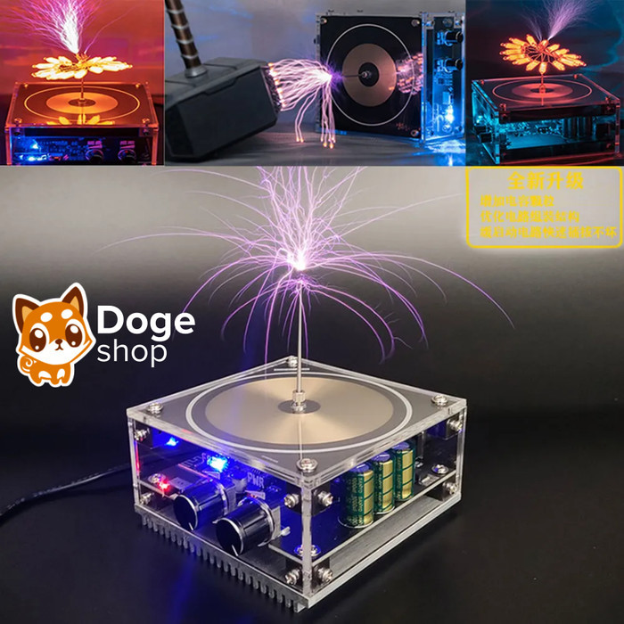 Tesla Coil Speaker Electric Arc Plasma Music Module Bluetooth Science