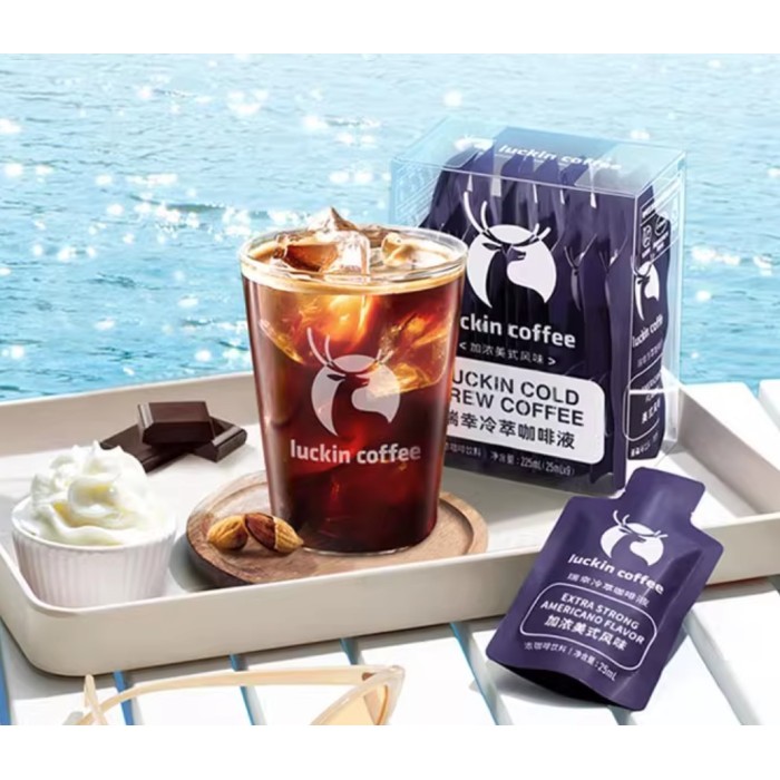

Kopi Luckin Cold Brew dengan Rasa Kopi Instan Amerika yang Kuat, Kopi Hitam Pekat Kemasan praktis Travelling