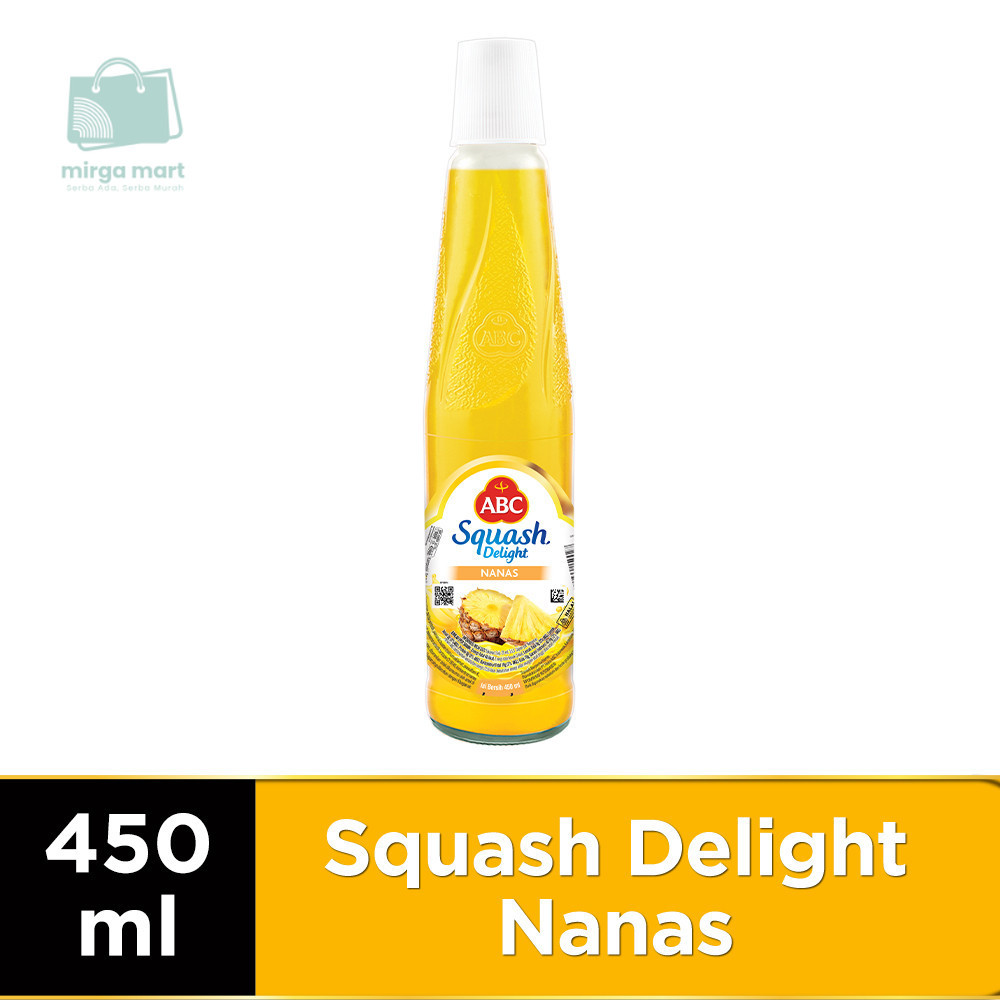 

ABC Sirup Squash Delight Nanas 450 Ml Segar Manis mirga mart mlg