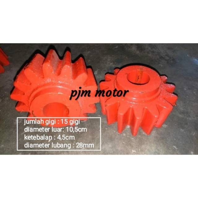 

GEAR NENAS GIGI MESIN MOLEN ADUK SEMEN MEREK COMANDO KOMANDO 15T amplas