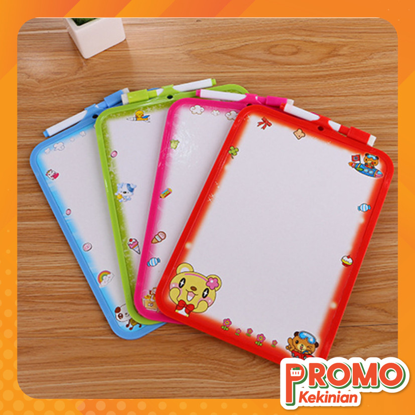 

Promo Kekinian S6246 Mini Papan Tulis Anak Motif Karakter / Colorful White Board Free Spidol / Papan Mini Gambar Edukasi Bisa Dihapus