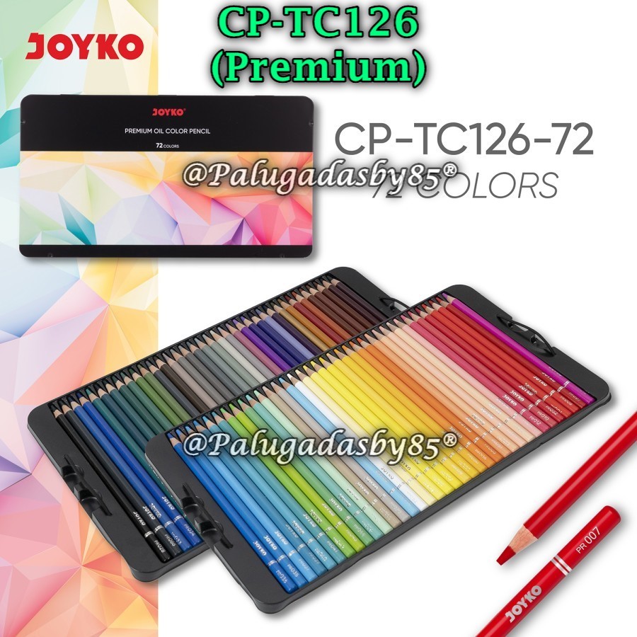 

(1 Set/72) GROSIR Pensil Warna JOYKO CP-TC126-72 Premium / Premium Oil Color Pencil Joyko CP-TC126