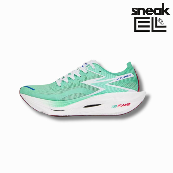 361° Flame 3 Jade Green Original Sepatu Running Pria Wanita/Running Shoes 872400001-1