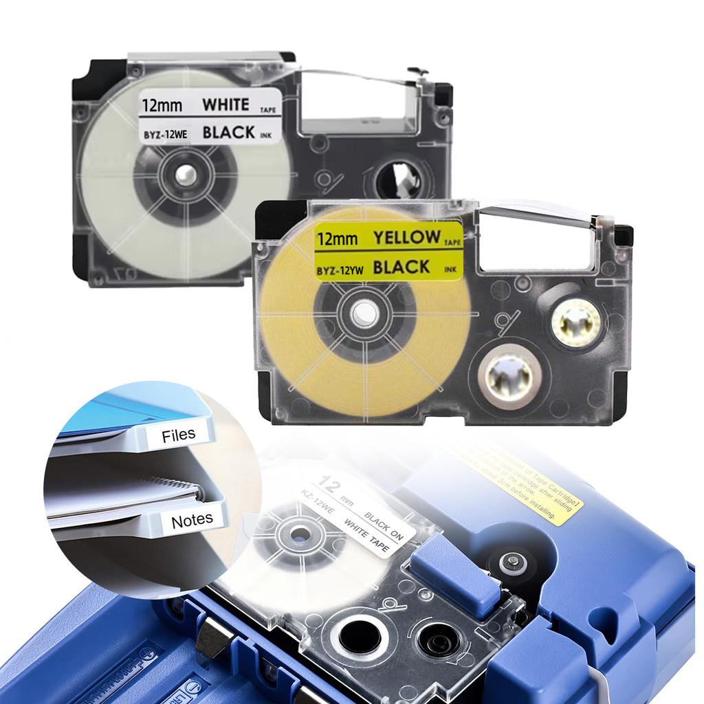 

Label Tape Casio Kertas K-Label Printer EZ Label 12MM Compatible Casio Tape Cartridge Bisa
