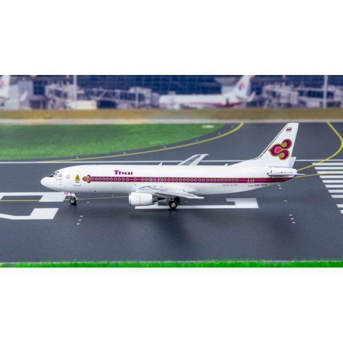 Thai Airways B737-400 HS-TDH  Phoenix Skala  1/400 Miniatur Mainan Diecast