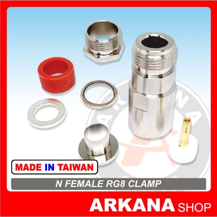 KONEKTOR N FEMALE TO RG8 CLAMP