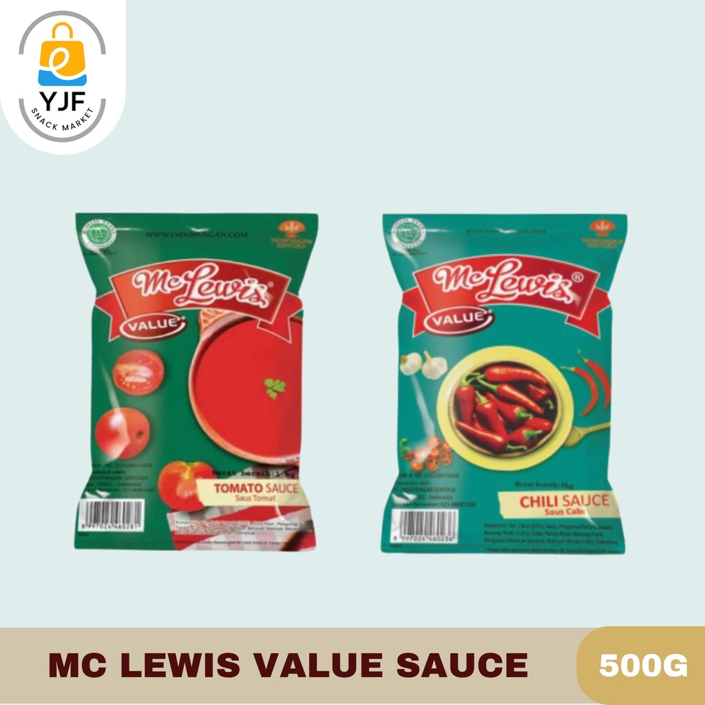 

MC Lewis Chili Sauce/Saus Cabe/Tomato Sauce/Saus Tomat 500g