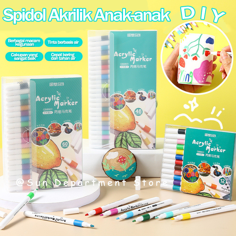 

Ay00! Spidol Acrylic Painter Menggambar Kreativitas Seni Edukasi Anak Pen Akrilik Marker Warna Cepat