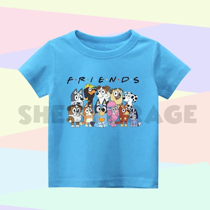 BAJU ANAK KAOS ANAK BLUEY FRIENDS
