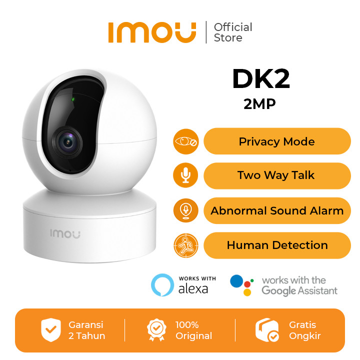 [ONLINE EXCLUSIVE] IMOU DK2 2MP Smart IP Camera CCTV Wi-Fi Indoor (Full HD | Remotely Pan & Tilt | H
