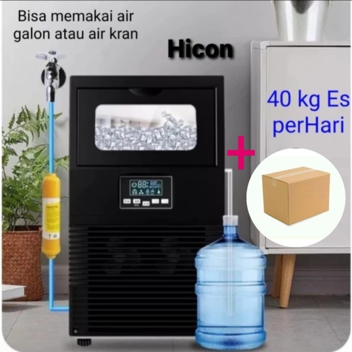 

Hicon Mesin Pembuat Es Batu Kristal 40 kg PerHari Ice Maker HZB-40F - Kemasan Dus