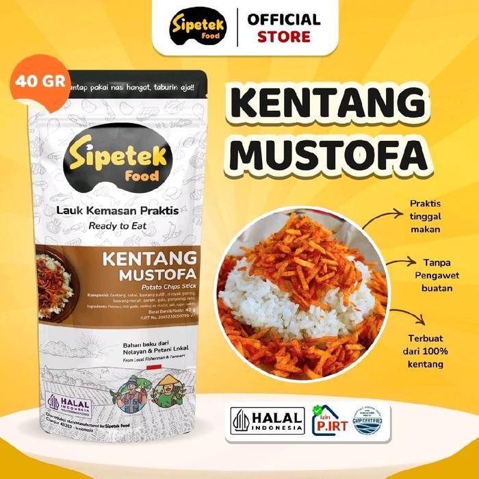 

B ss Sipetek - [Spesial] Kentang Mustofa Pouch 40gr Pedas Manis - Pedas Manis