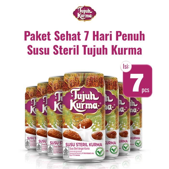 

Paket Sehat Seminggu Susu Steril Tujuh Kurma - P7K-Seminggu