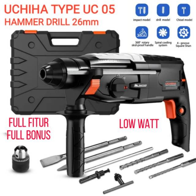COD jack hammer drill UCHIHA mesin bor beton 3fitur impact drill ORI
