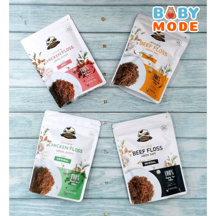 

GRANDVILLE Abon 100gr Anak MPASI | Ayam Sapi Ikan Non MSG Anak Bayi MPASI 6 8 bulan 1 2 3 Tahun Grandville ~BM