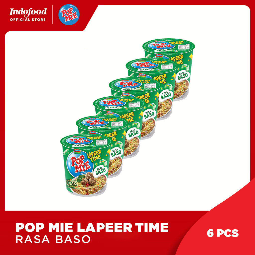

6 PCS - Pop Mie Baso Lapeer Time 75 Gr