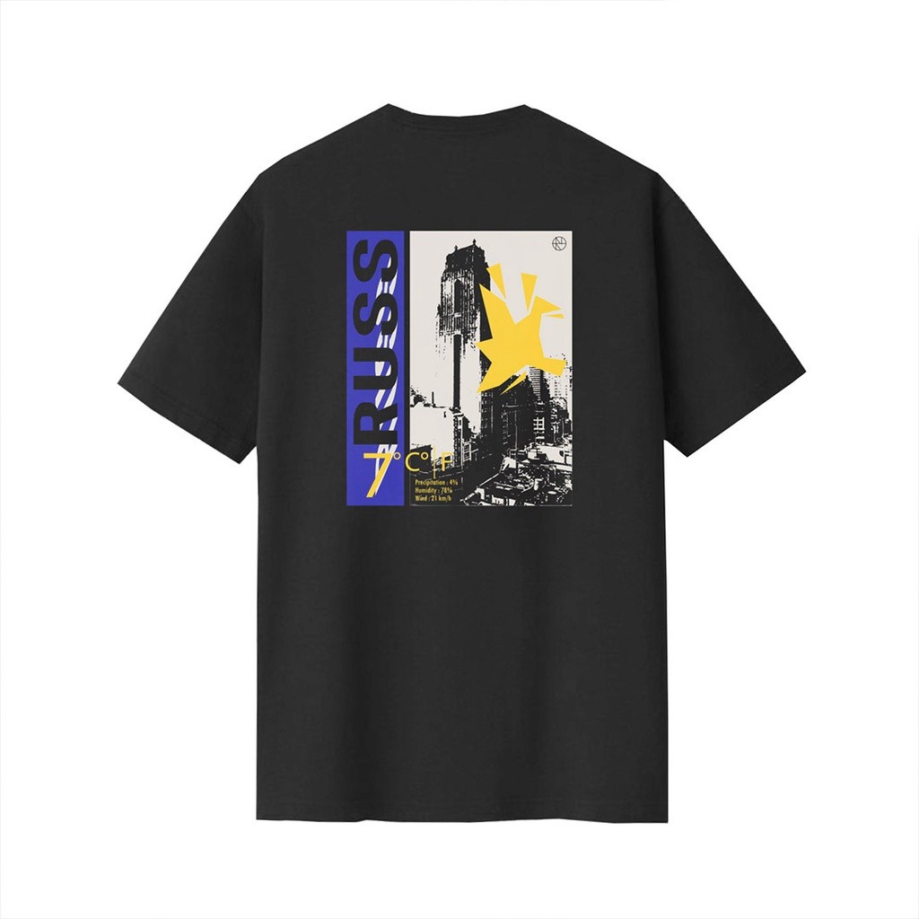 Russ Tshirt Kaos Pria Celcius Black